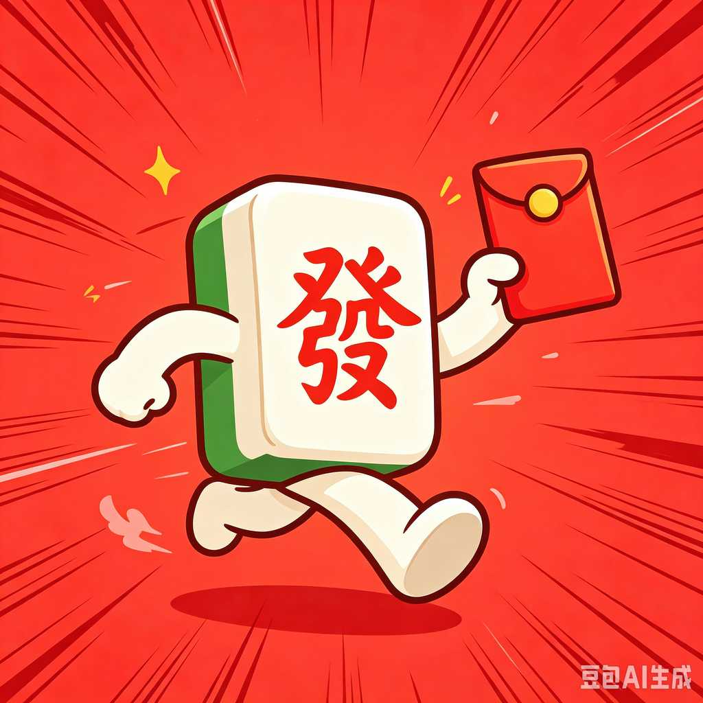 flat print mahjong set