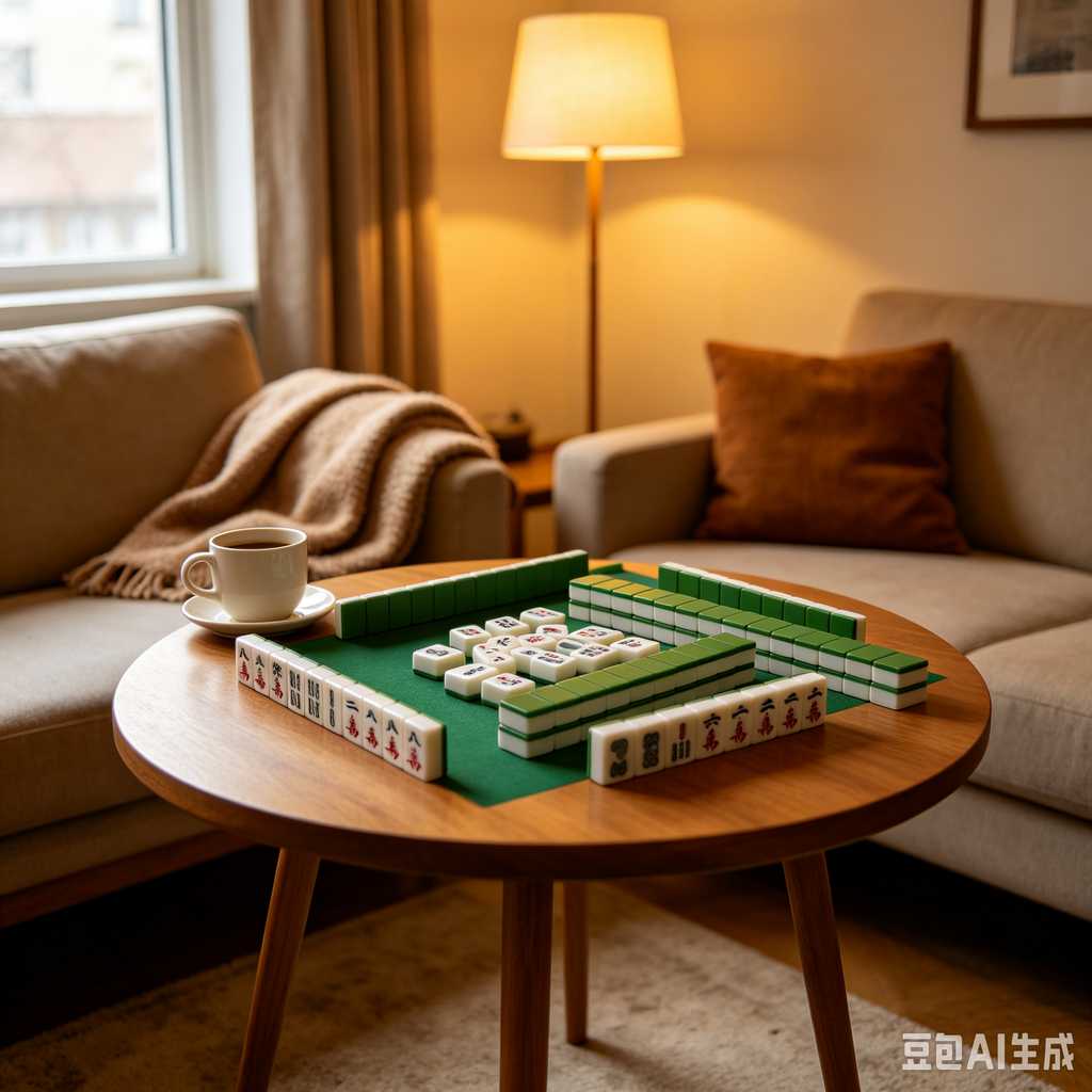antique style mahjong set